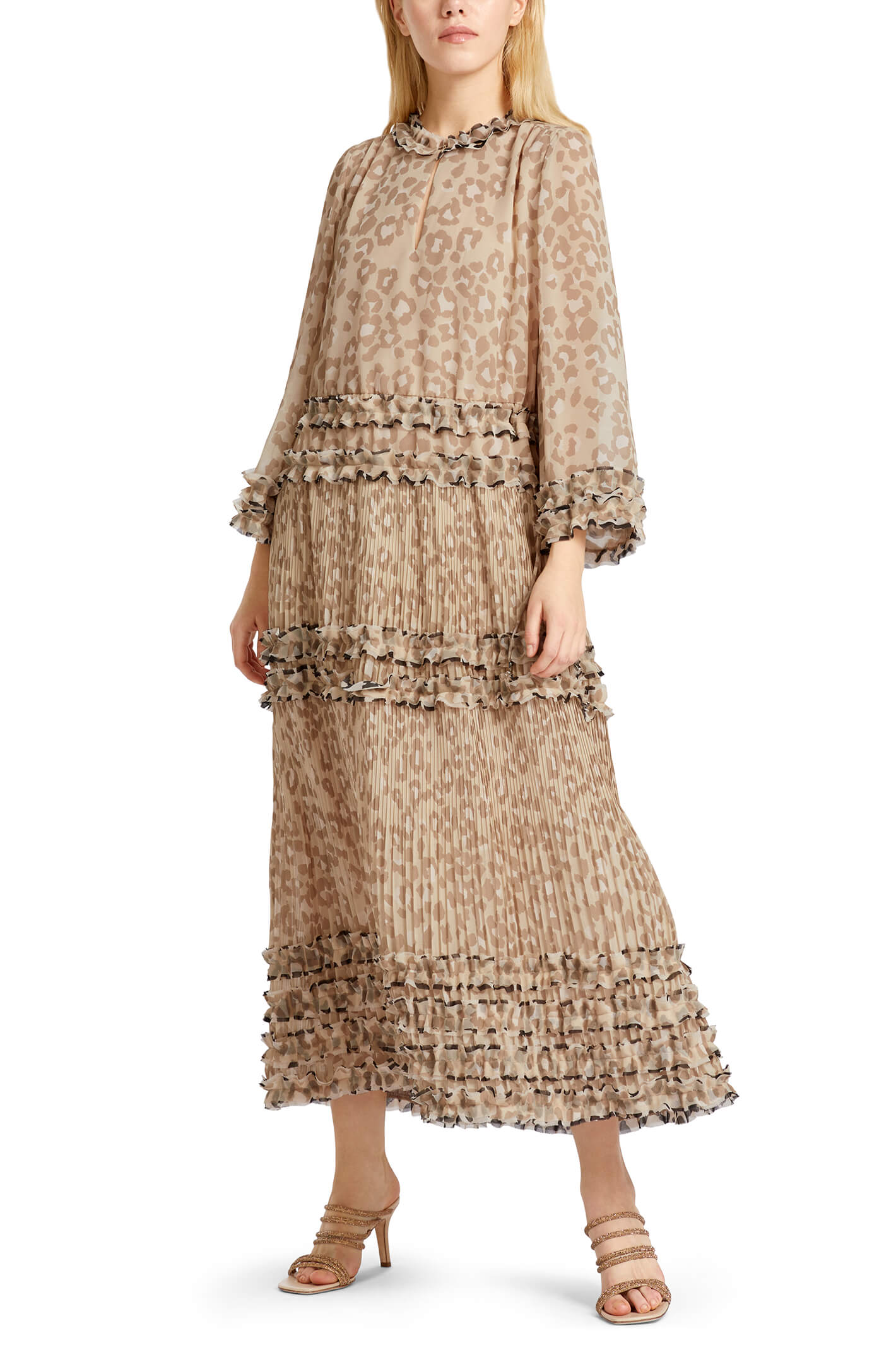 Olivia Cain 21.35 | Olivia Grace W36 Grace Marc Collection UC – Fashion Print Brown Dress Animal