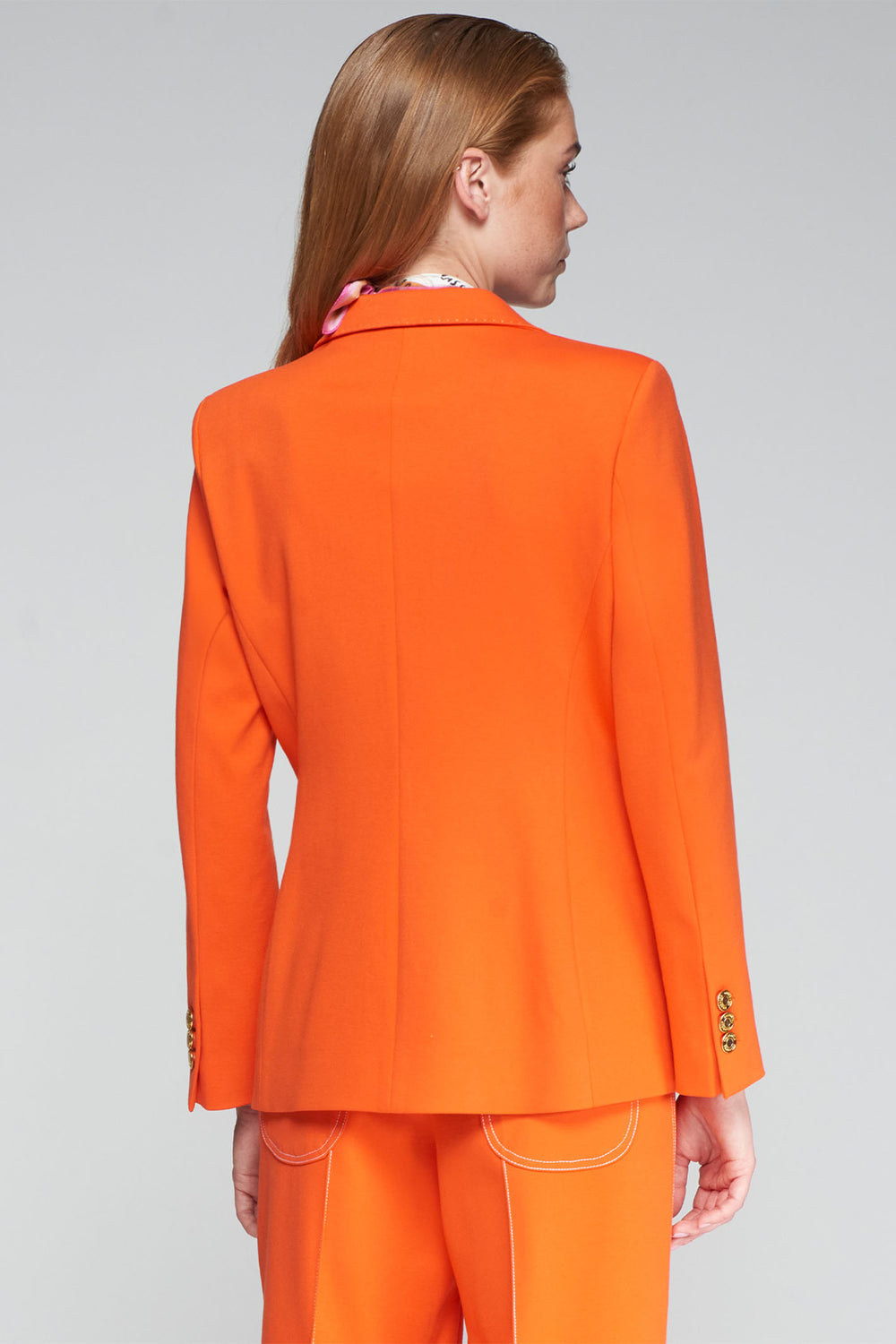 Vilagallo Jacket One Button Orange 32222 - Olivia Grace Fashion