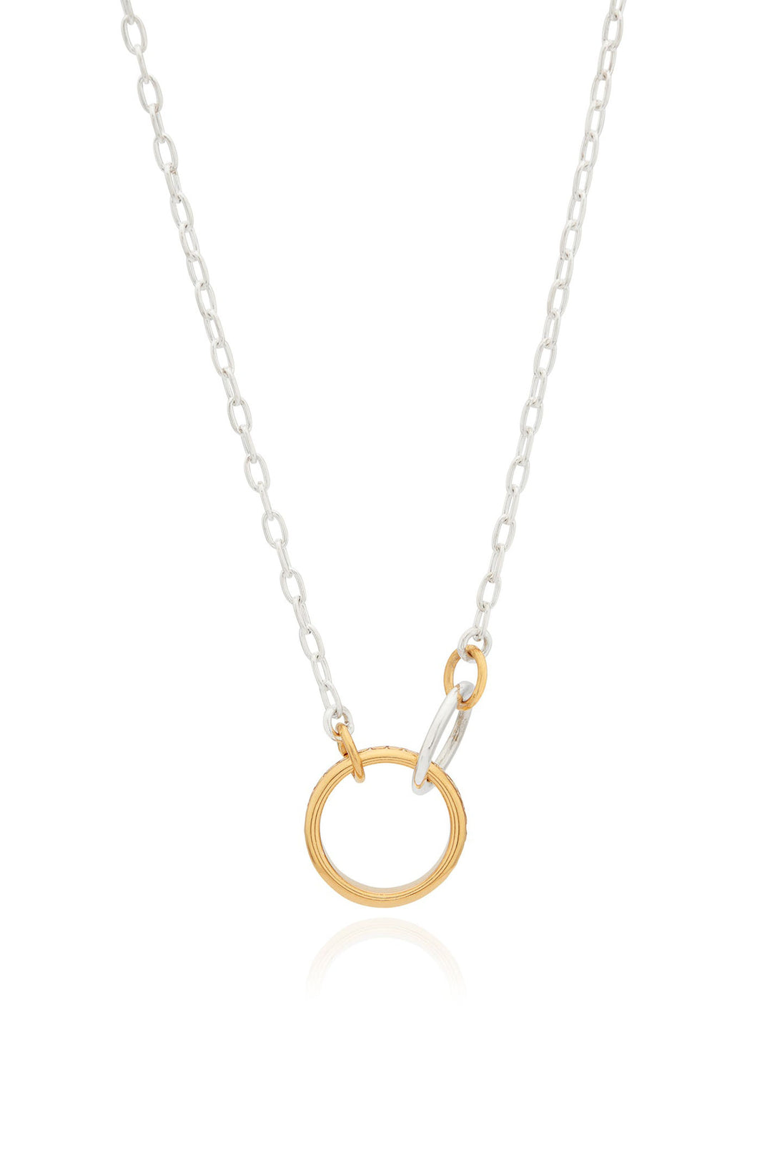 Anna Beck NK10487 Intertwined Circles Necklace Silver Gold - Olivia Grace Fashion