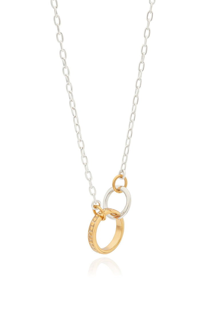 Anna Beck NK10487 Intertwined Circles Necklace Silver Gold - Olivia Grace Fashion