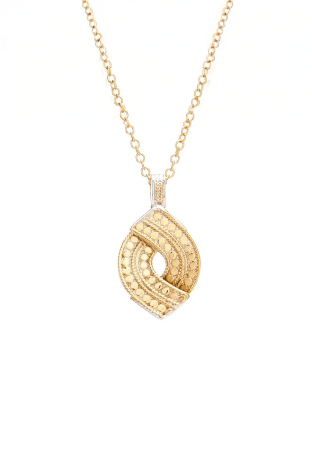 Anna Beck Small Gold Woven Necklace 505NGT - Olivia Grace Fashion