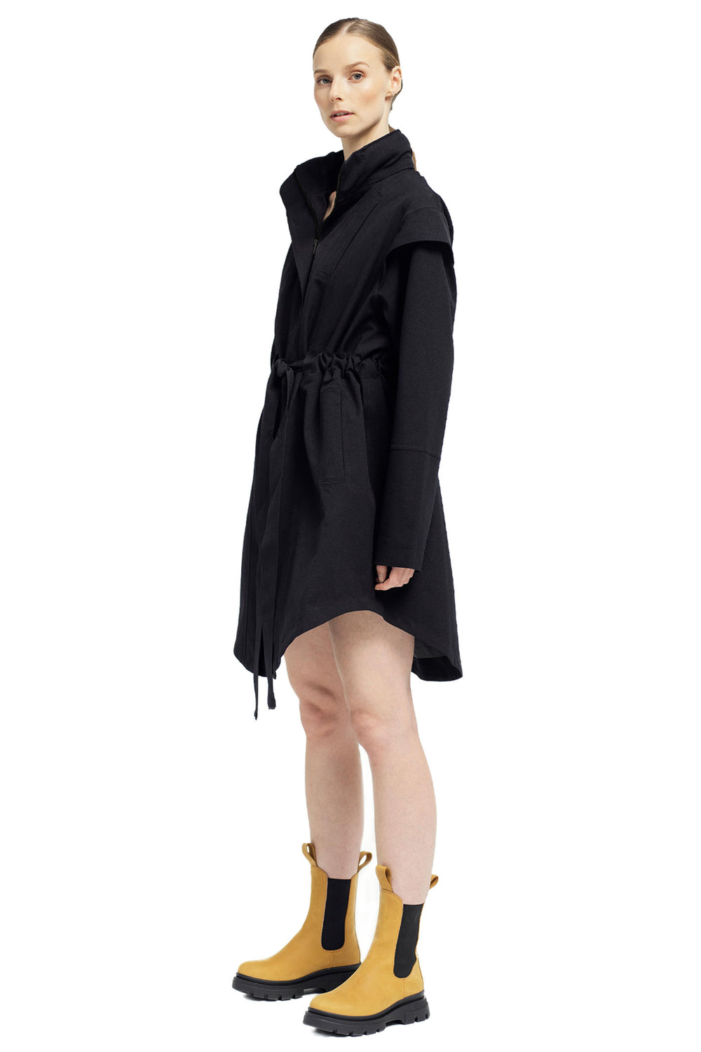 BRGN Monsun Coat New Black Waterproof 15032R2 095 - Olivia Grace Fashion