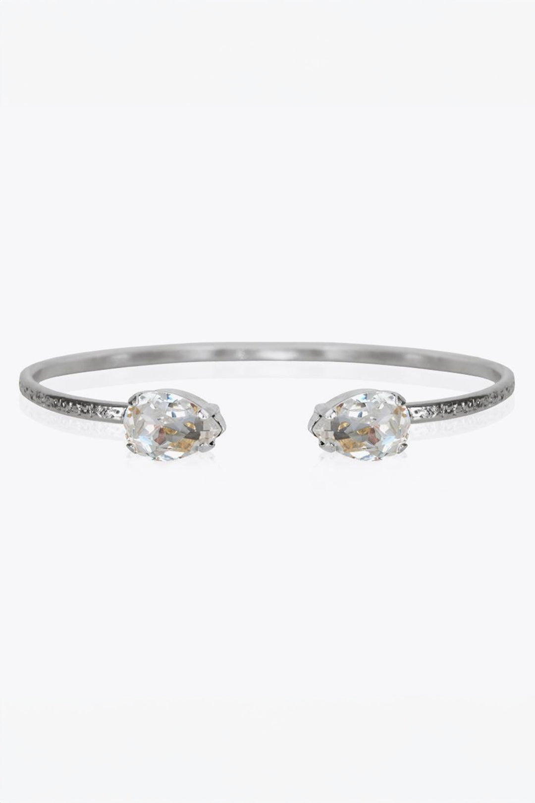 Caroline Svedbom 100119100101 Petite Drop Bacelet Rhodium Crystal - Olivia Grace Fashion