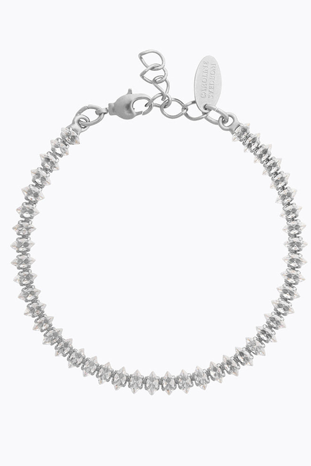 Caroline Svedbom 101213100101 Crystal Navette Bracelet Rhodium Crystal - Olivia Grace Fashion