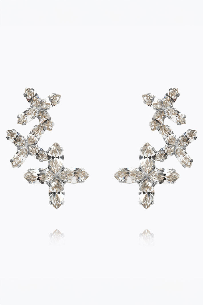 Caroline Svedbom 101609100101 Multi Star Cuff Earrings Rhodium Crystal - Olivia Grace Fashion