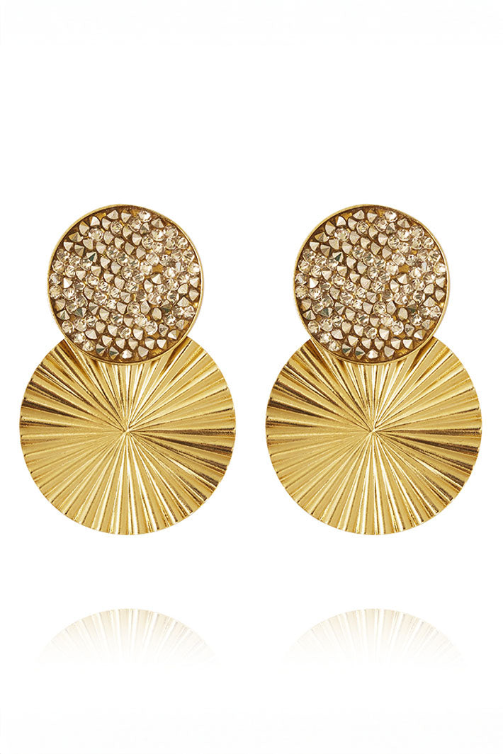 Caroline Svedbom 101754133701 Lizzy Earrings Gold - Olivia Grace Fashion