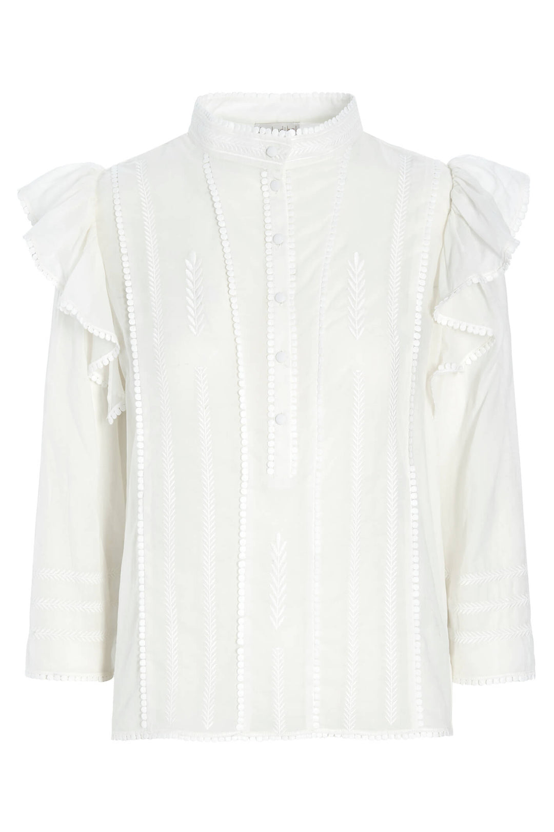 Dea Kudibal 1780723 Wenda NS Natural White Cotton Blouse - Olivia Grace Fashion