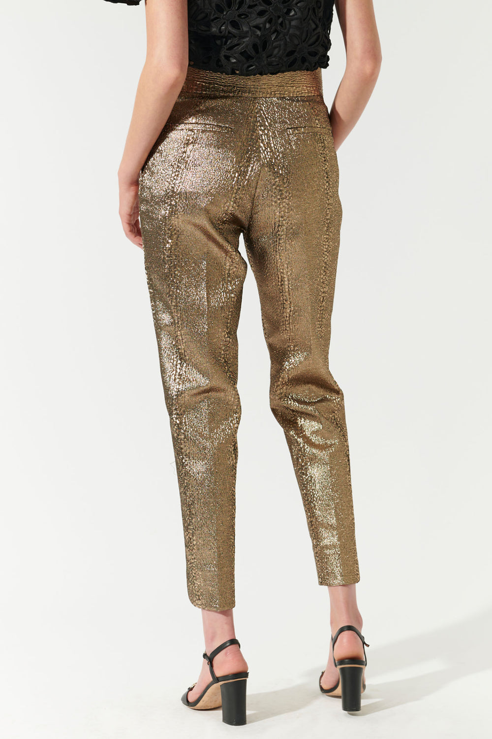 Dea Kudibal CamettiDEA Trousers Black Gold 0381024 - Olivia Grace Fashion