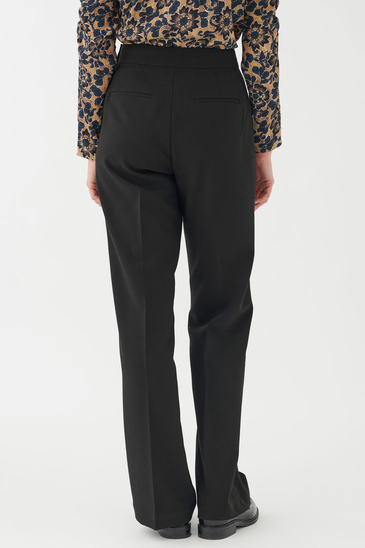 Dea Kudibal Isobeldea Trousers Black Button Detail 0990724 1000 - Olivia Grace Fashion