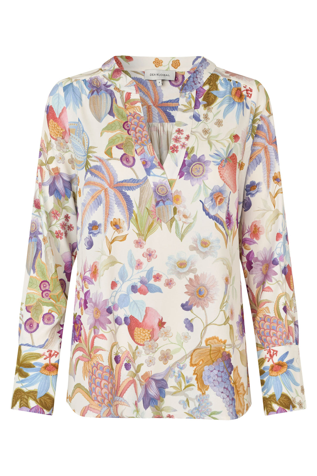 Dea Kudibal JenniferDEA EV Blouse With High Cuffs Flowertree Print 0840425 5865 - Olivia Grace Fashion