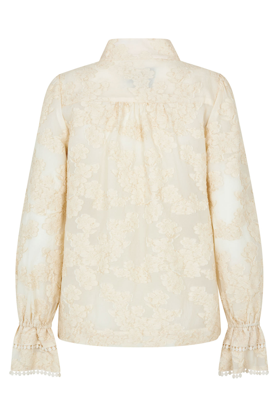 Dea Kudibal Malliniadea Blouse Ballon Sleeves Embroidered Cream 1640724 - Olivia Grace Fashion