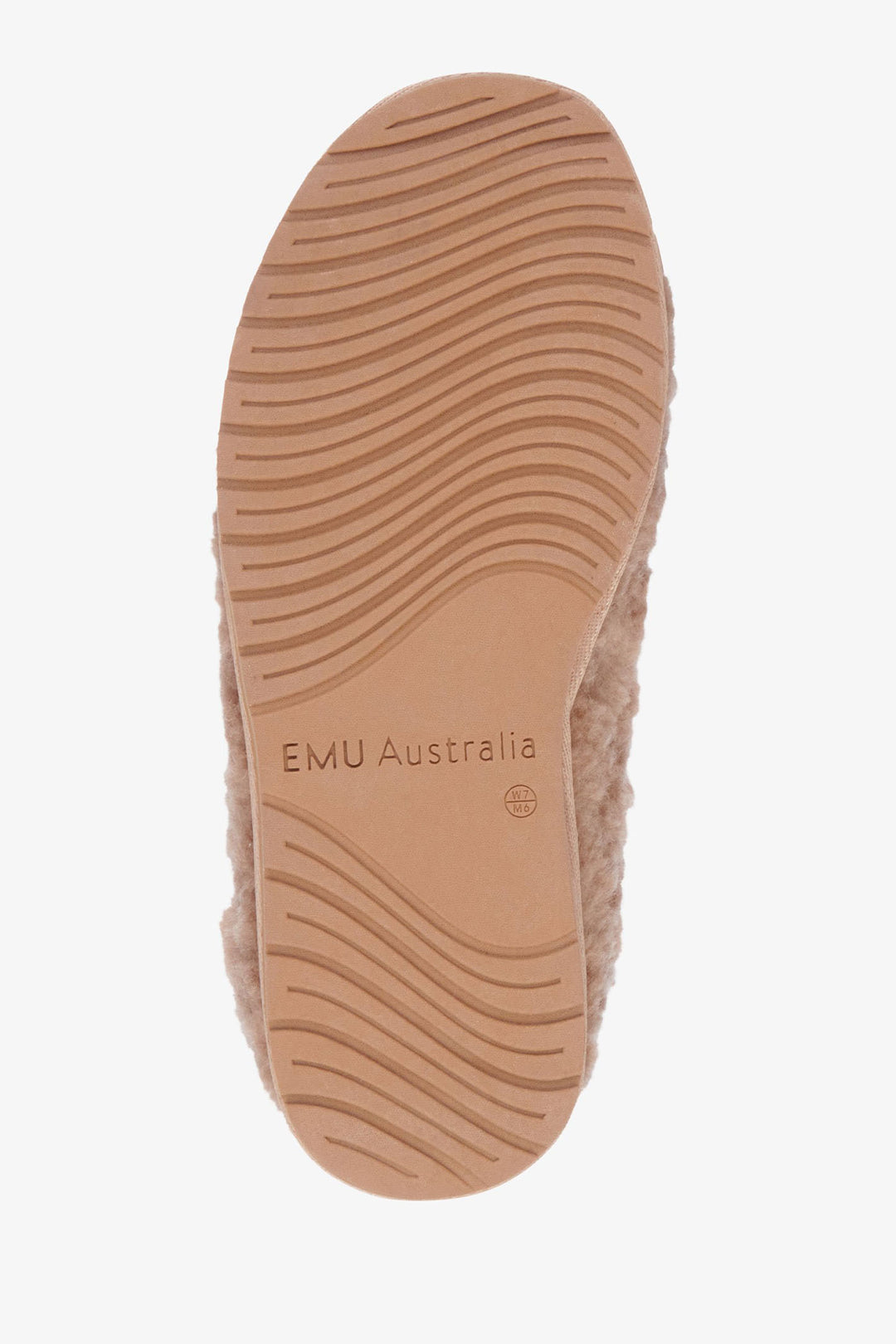 Emu Australia  Mule Slippers Joy Teddy Camel Brown W12583 - Olivia Grace Fashion