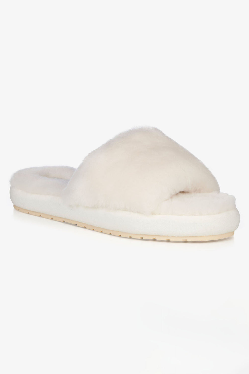 Emu Australia Slider Slipper Sheepskin Natural Off White W13088 - Olivia Grace Fashion