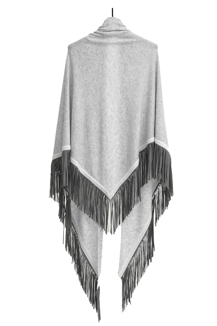 Herzen's Angelegenheit 25244-5002 Silverlight Grey Superwhite Shawl - Olivia Grace Fashion