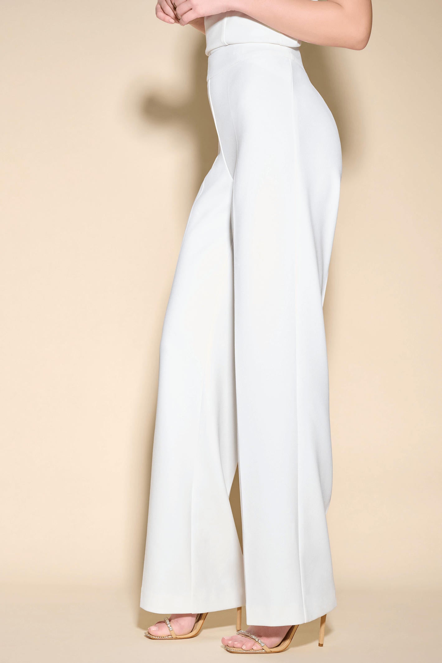 White wide leg dress 2024 pants