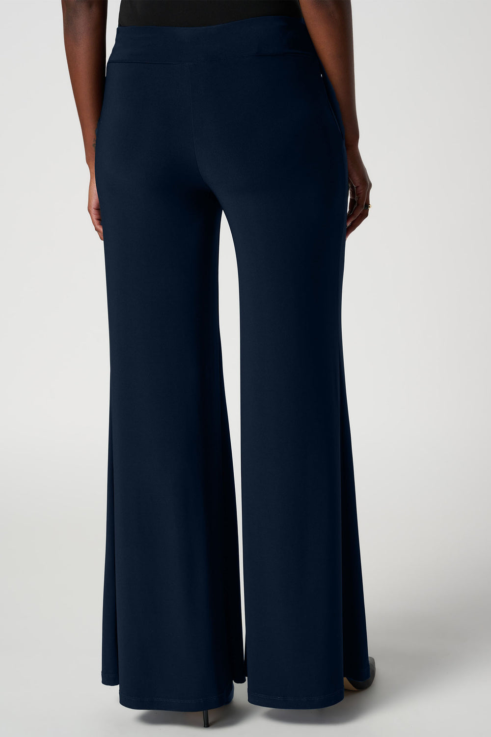 Joseph Ribkoff Wide Leg Trousers Pull On Iguana Blue 161096 - Olivia Grace Fashion