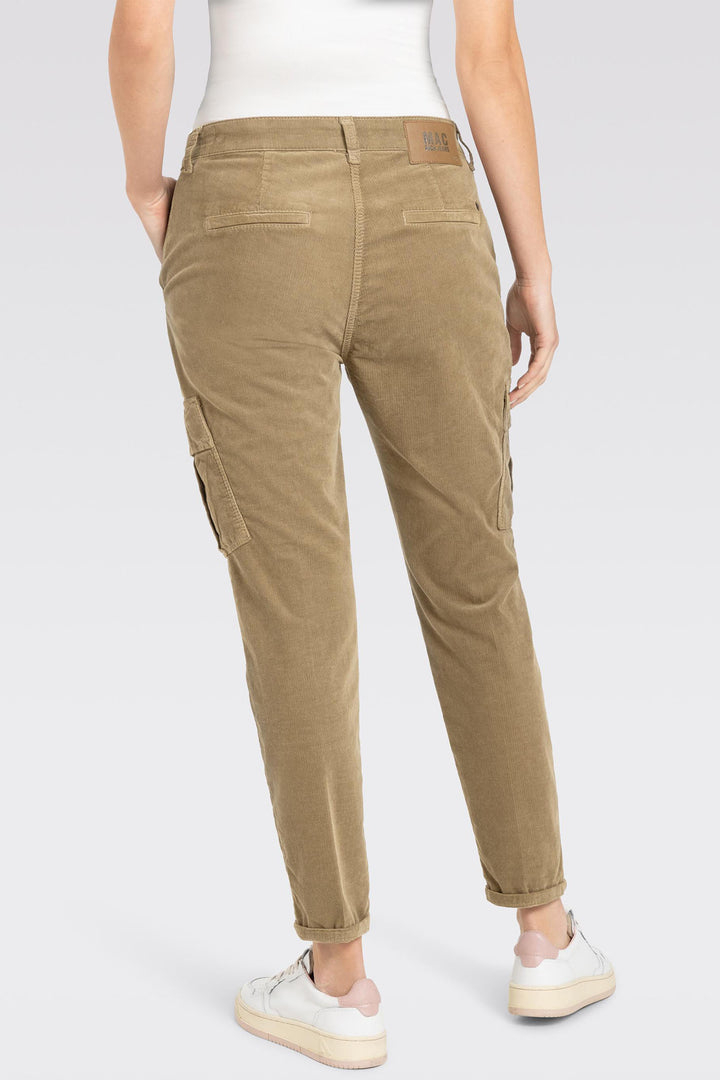 Mac 2306-00-0422 Rich Cargo 654R Sea Grass Soft Corduroy Trousers - Olivia Grace Fashion