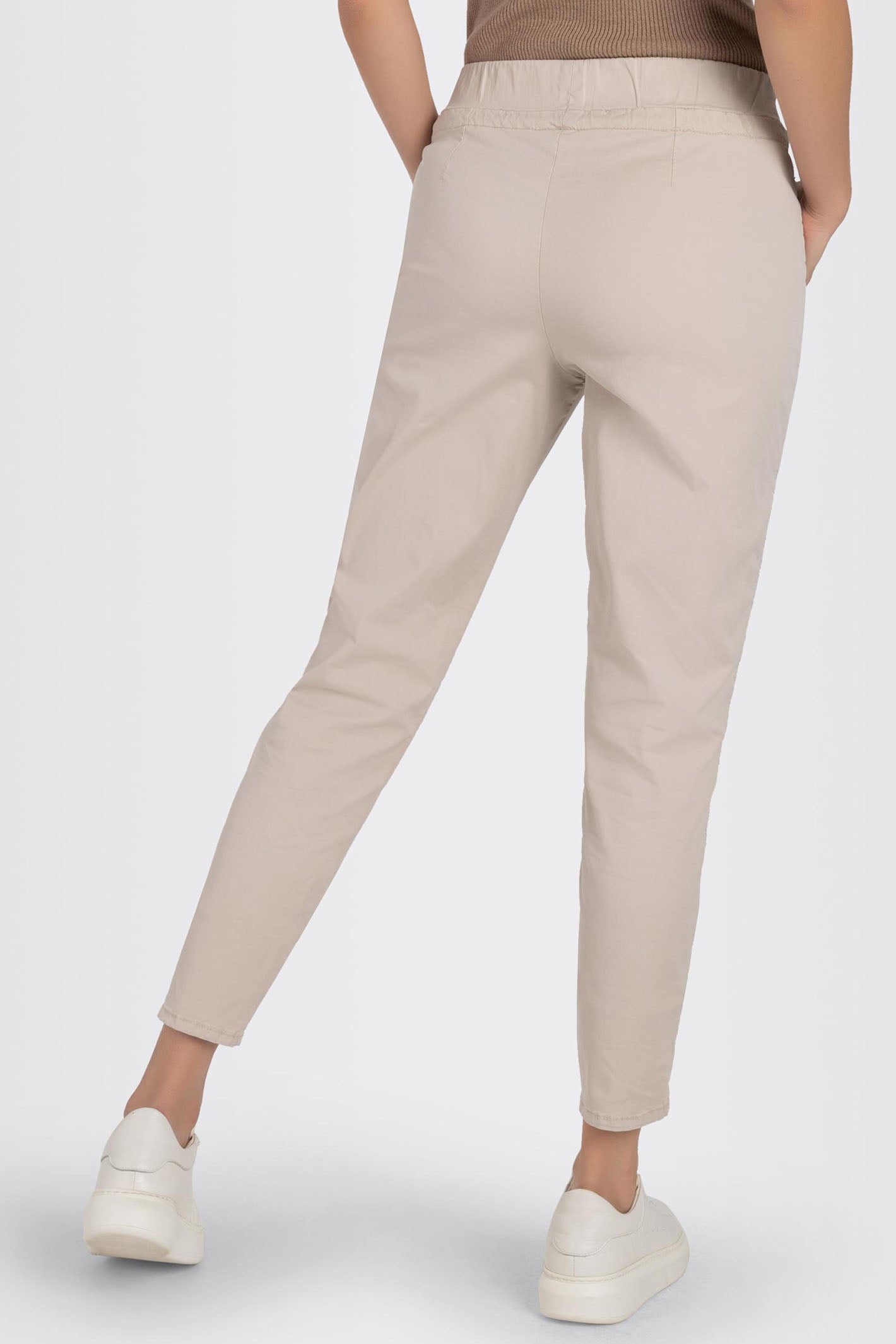 Mac 3007 00 0434L 208R Easy Active Ivory Stretch Gabardine Trousers