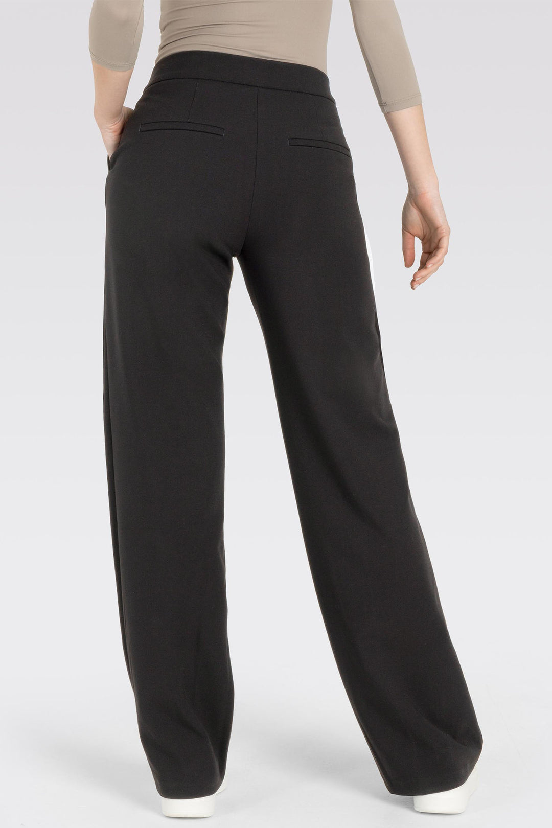 Mac 3029-00-0138L Chiara Smart 090 Black B-Stretch Flare Trousers - Olivia Grace Fashion