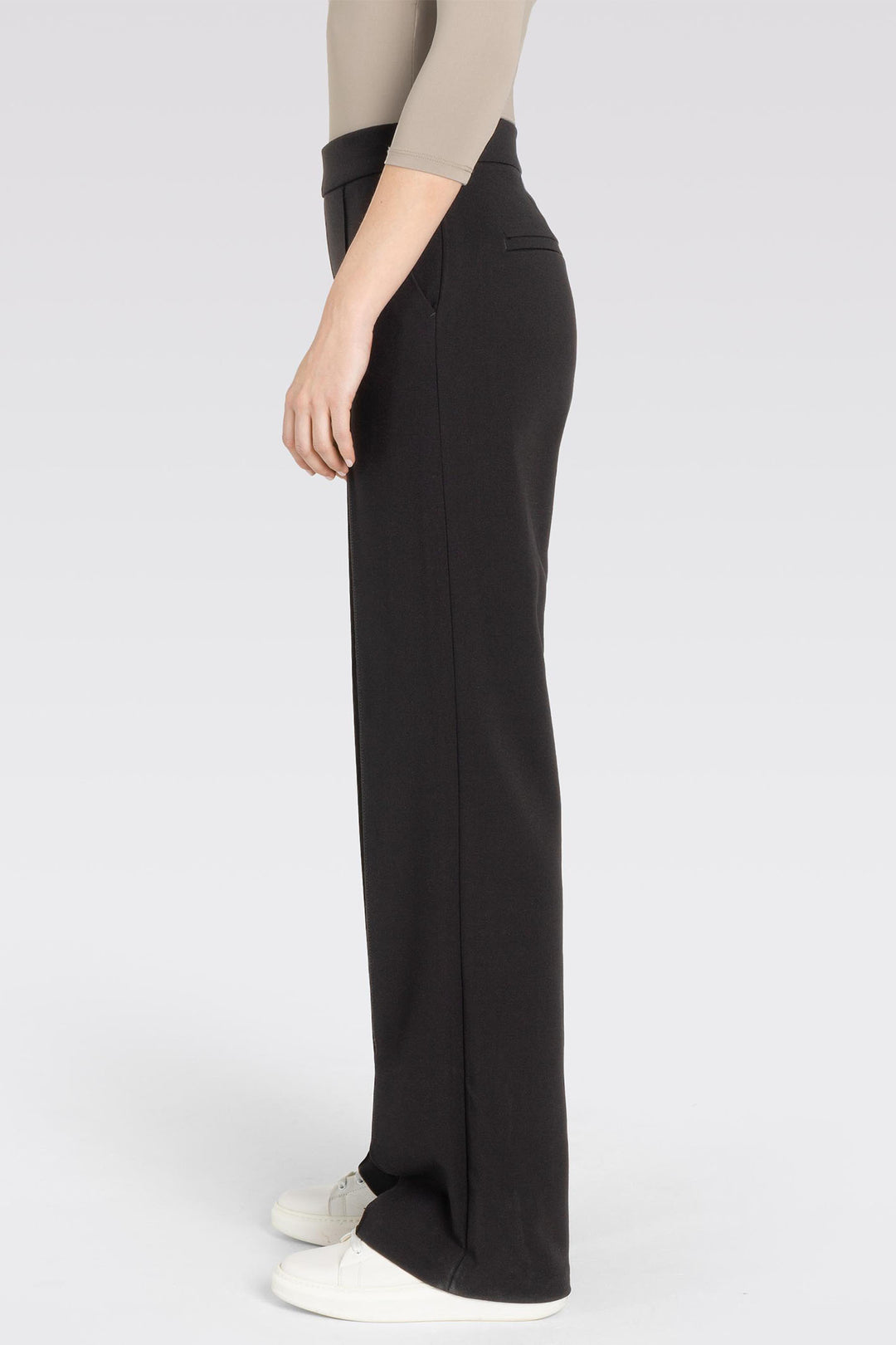 Mac 3029-00-0138L Chiara Smart 090 Black B-Stretch Flare Trousers - Olivia Grace Fashion