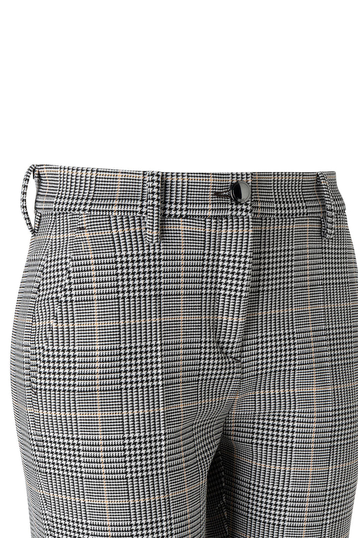 Mac 3414-00-0140 Chino Turn-Up 208K Ivory Check Bi-Stretch Trousers