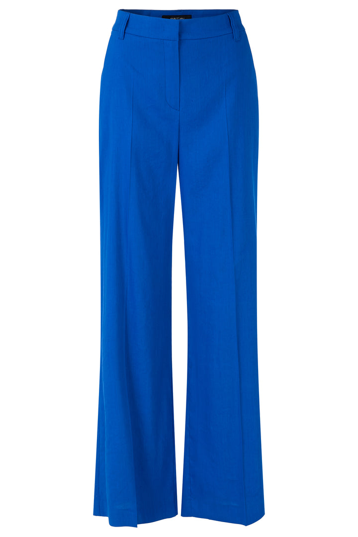 Marc Cain Blue Trip To France Wide Linen Mix Trousers YC 81.60 W70 - Olivia Grace Fashion