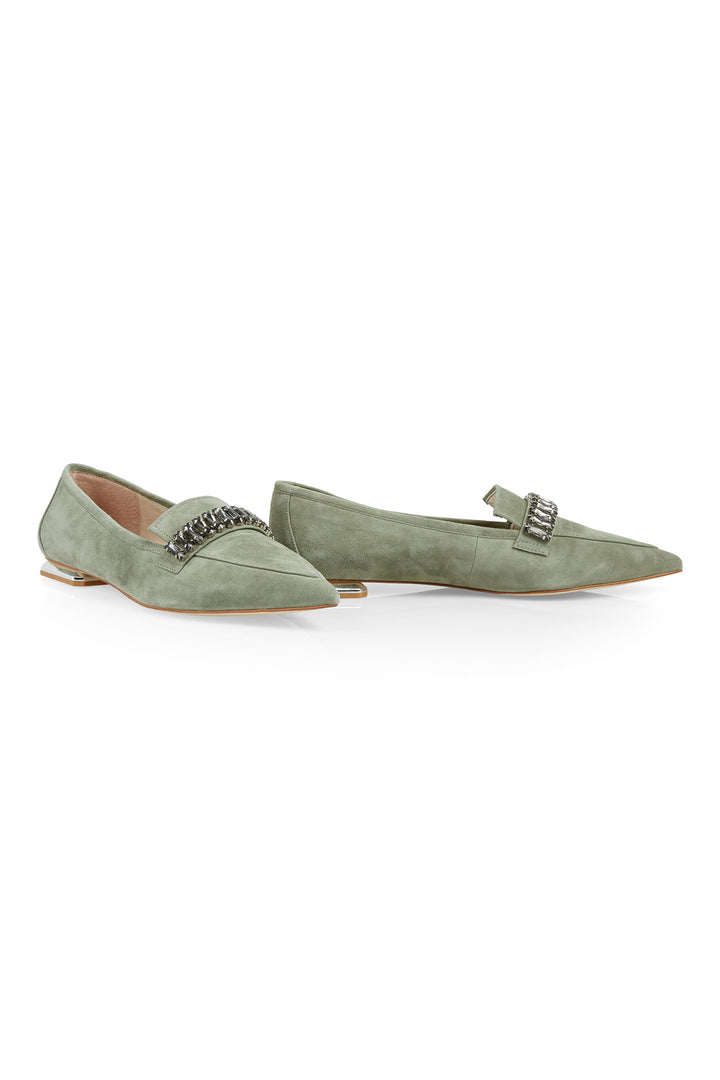 Marc Cain Collection XC SF.02 L05 Frozen Sage Green Shoes - Olivia Grace Fashion