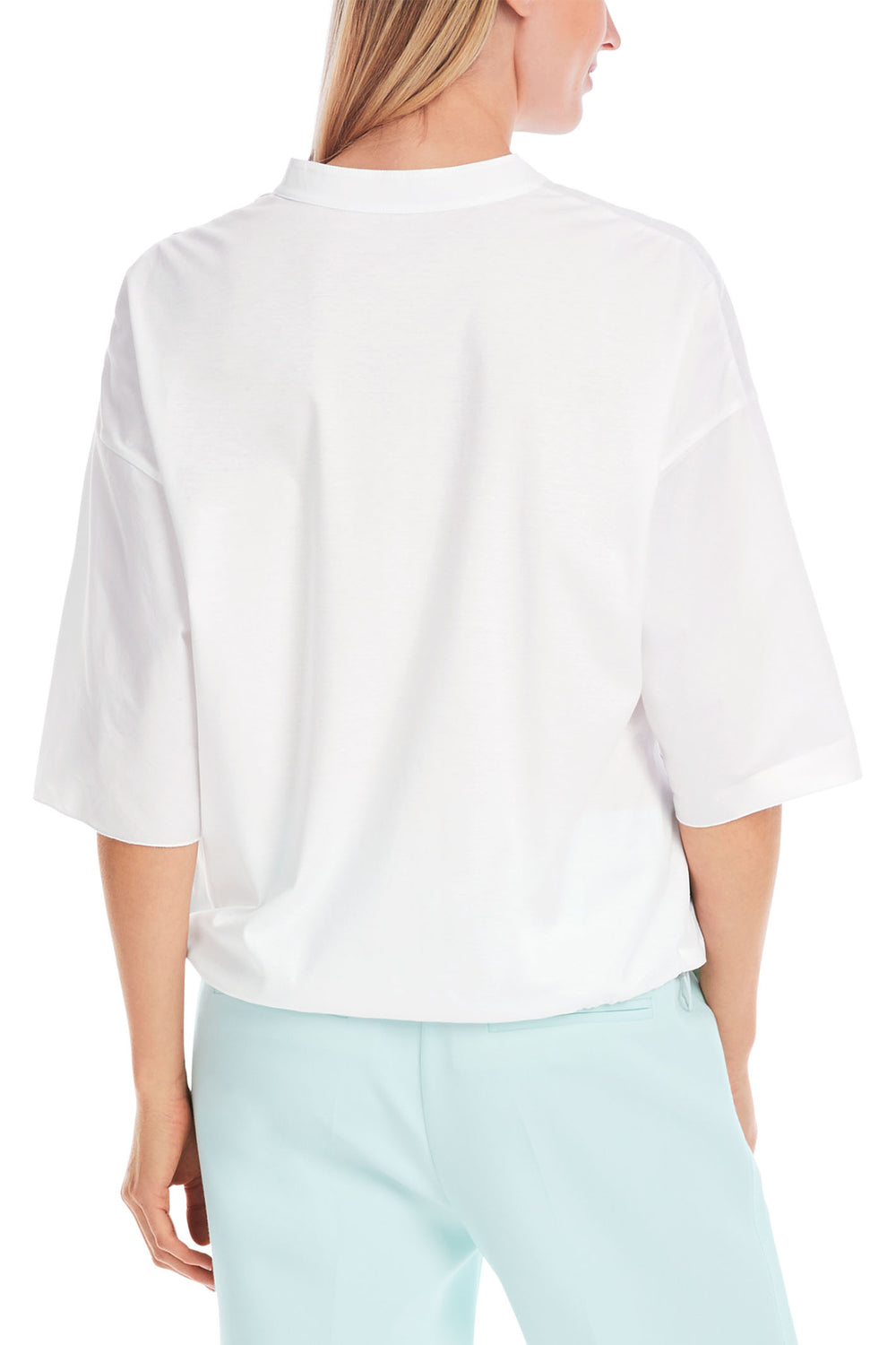 Marc Cain Collections Blouse White Andalusian Breeze Print YC 55.06 J52 - Olivia Grace Fashion