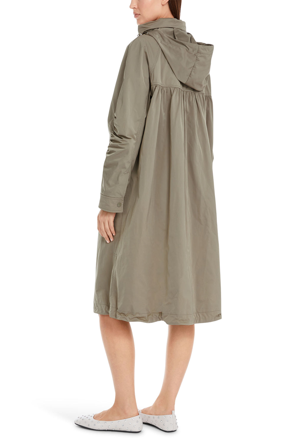 Marc Cain Collections Coat Sage Powder Green YC 11.02 W38 581 - Olivia Grace Fashion