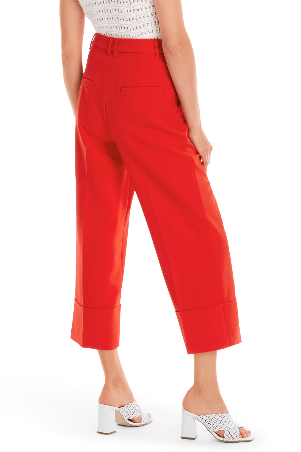 Marc Cain Collections Flame Red Trousers YC 81.67 W77 - Olivia Grace Fashion