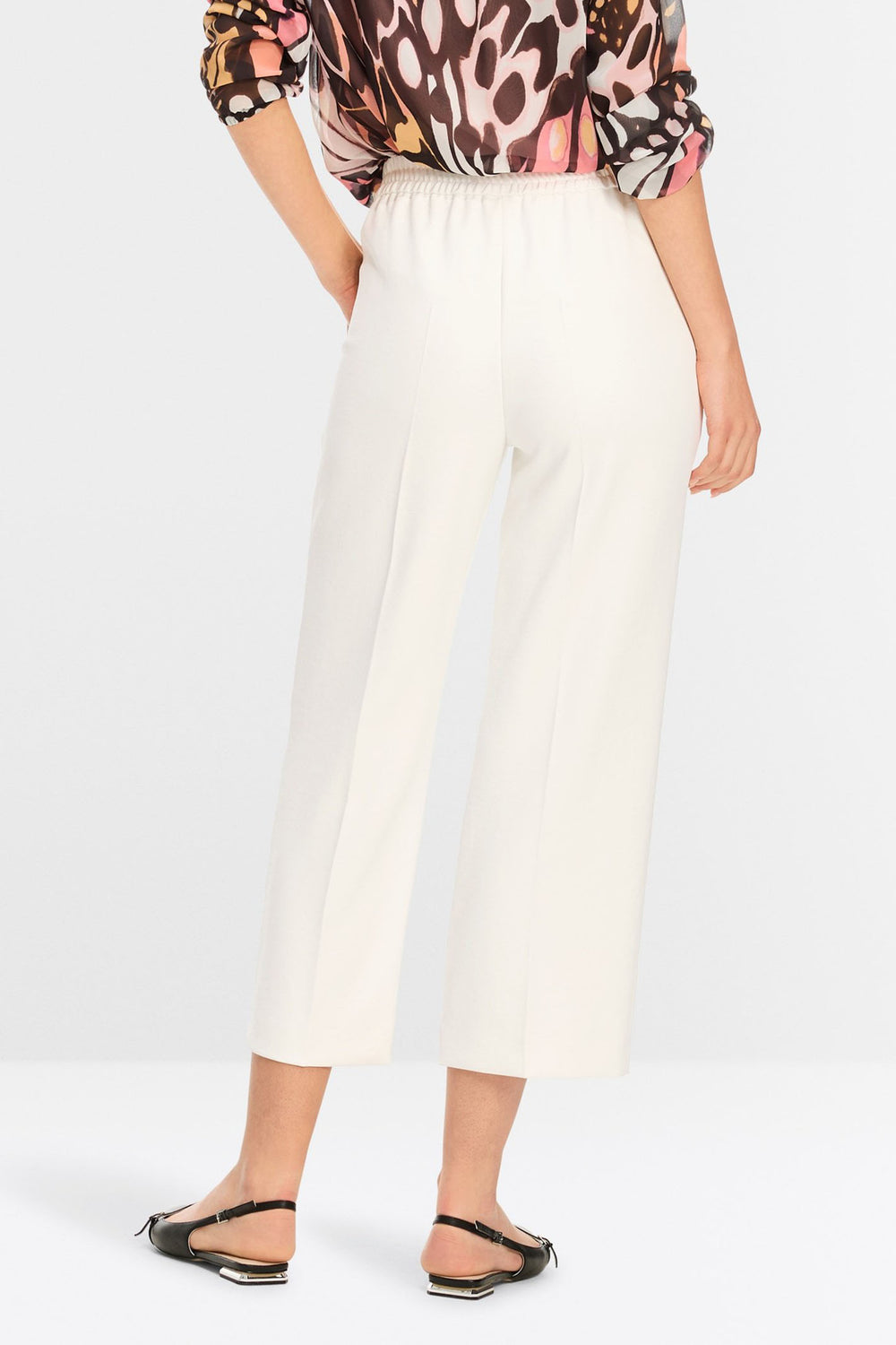 Marc Cain Collections Off White Culotte Style Trousers YC 81.21 W03 - Olivia Grace Fashions