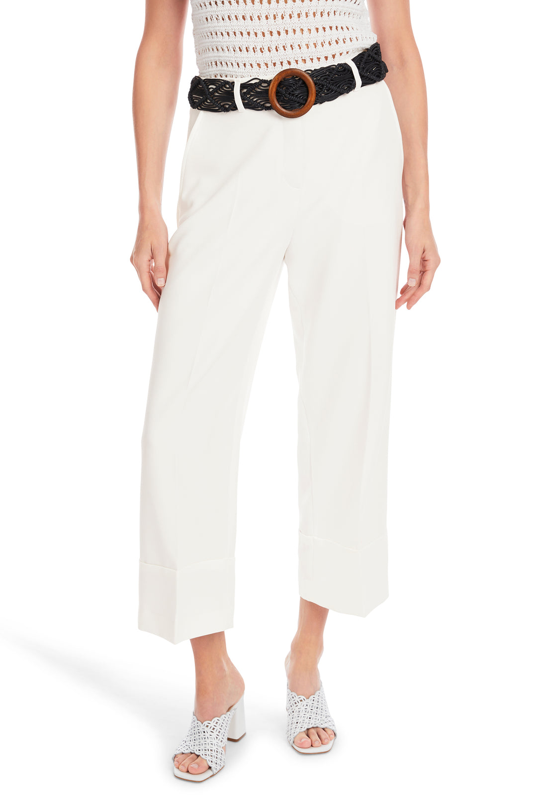 Marc Cain Collections Off White Trousers YC 81.67 W77 - Olivia Grace Fashion