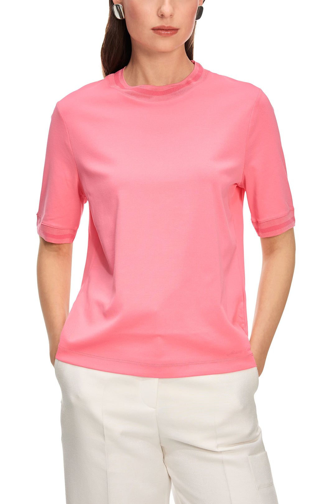 Marc Cain Collections T-Shirt Bright Candy Pink YC 48.16 J14 236 - Olivia Grace Fashion