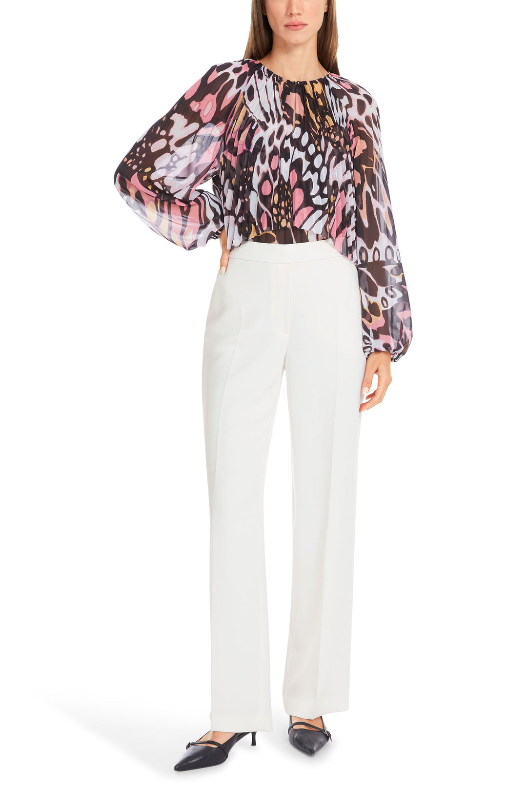 Marc Cain Collections Trousers Off White Pull On YC 81.15 W56 - Olivia Grace Fashions