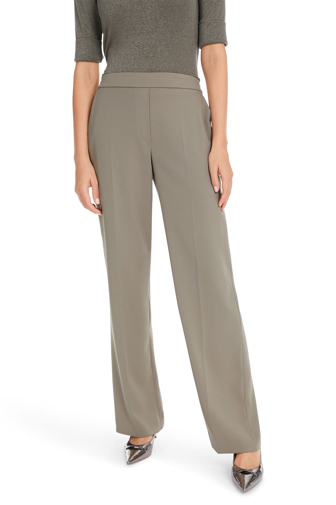 Marc Cain Collections Trousers Sage Powder Green YC 81.15 W56 581 - Olivia Grace Fashion