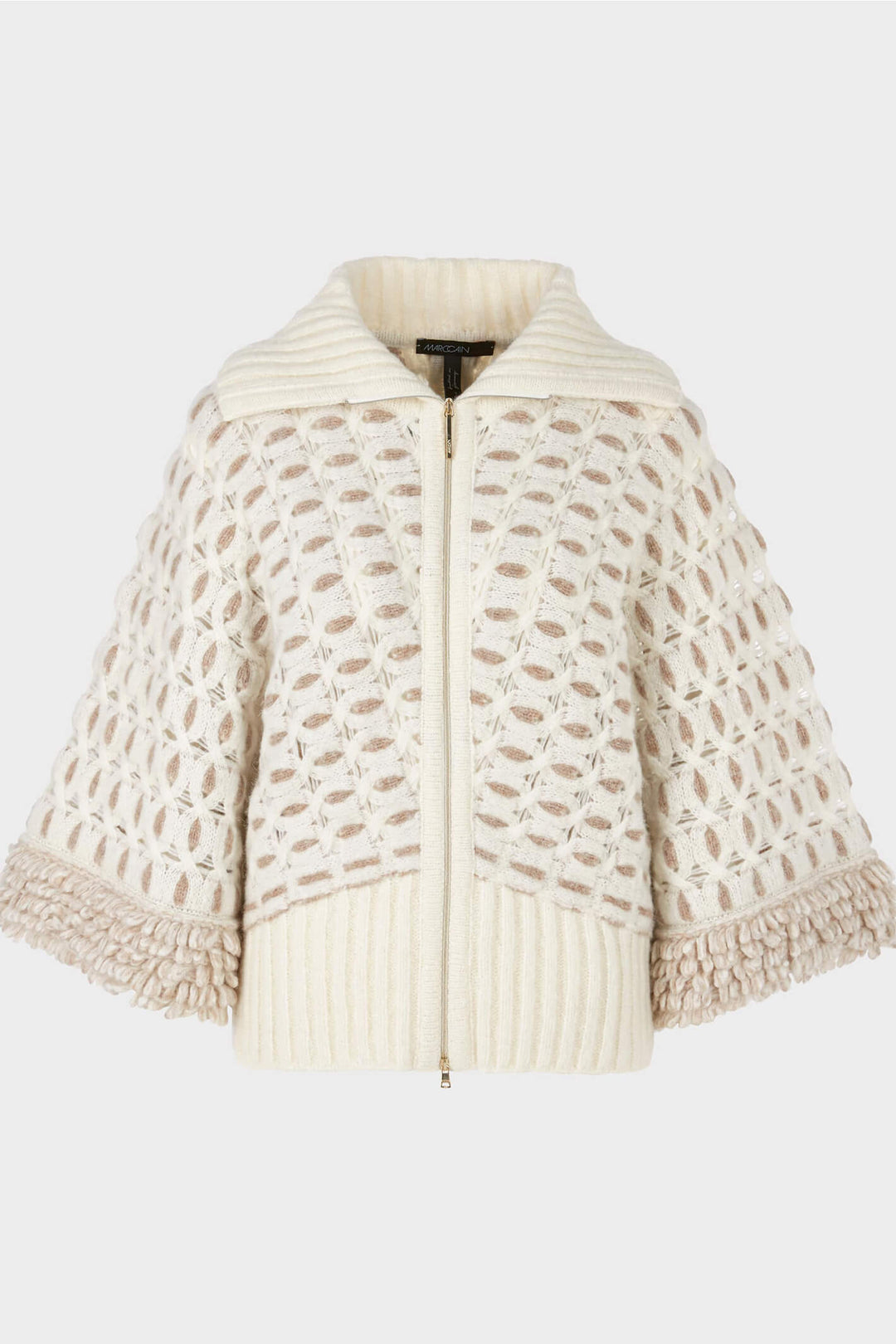 Marc Cain Collections VC 14.03 M46 110 Off White Knitted Jacket - Olivia Grace Fashion