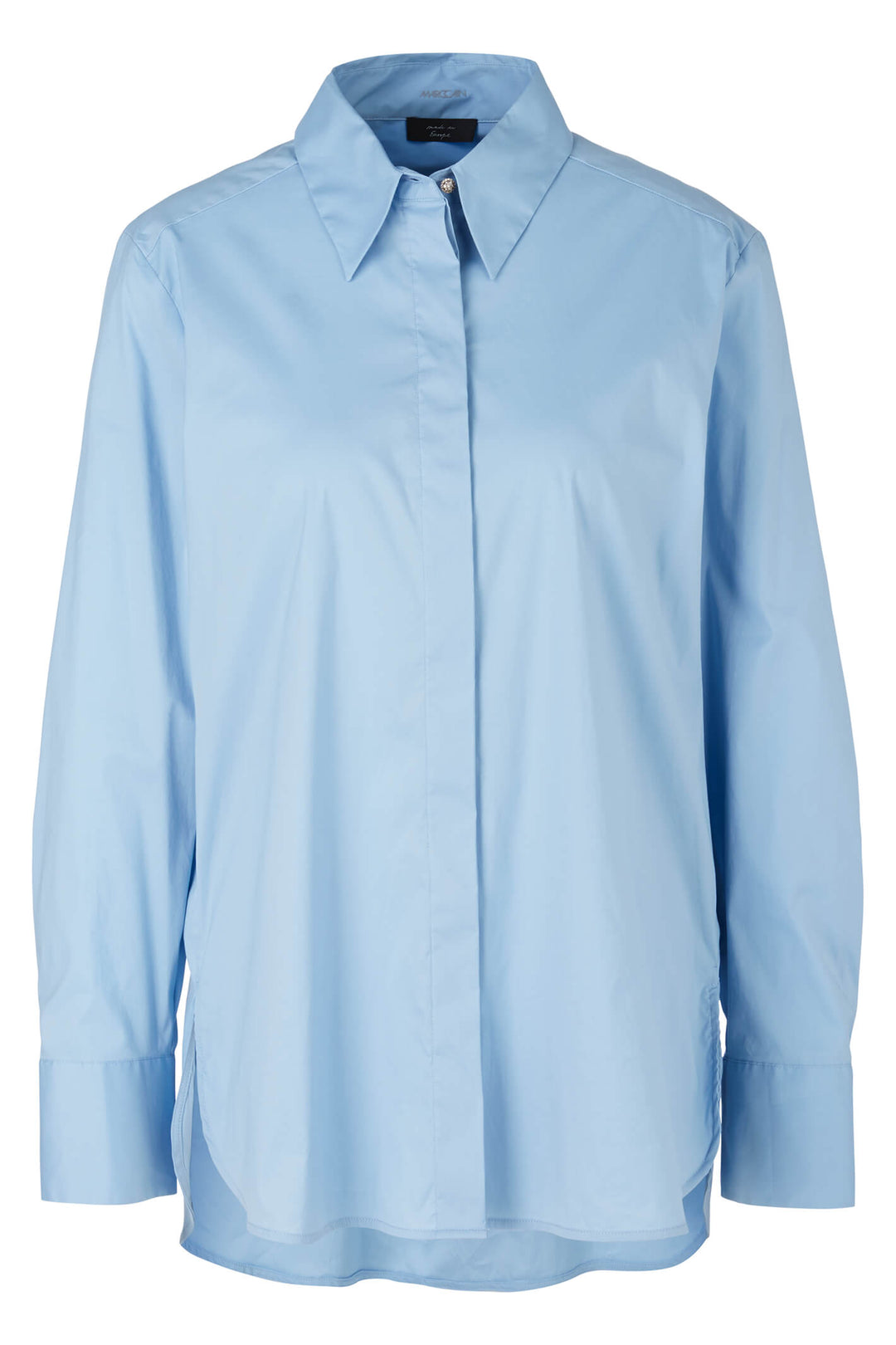 Marc Cain Collections VC 51.10 W71 321 Dark Summer Sky Blue Shirt - Olivia Grace Fashion