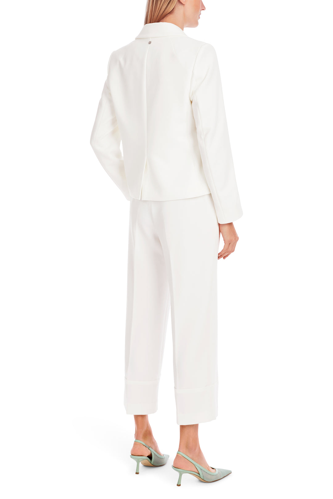 Marc Cain Collections White Two Button Jacket YC 34.35 W77 - Olivia Grace Fashion