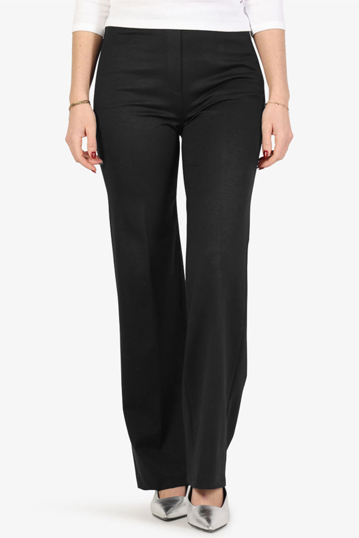 Marc Cain Essentials Trousers Black Jersey +E 81.05 J24 900 - Olivia Grace Fashion