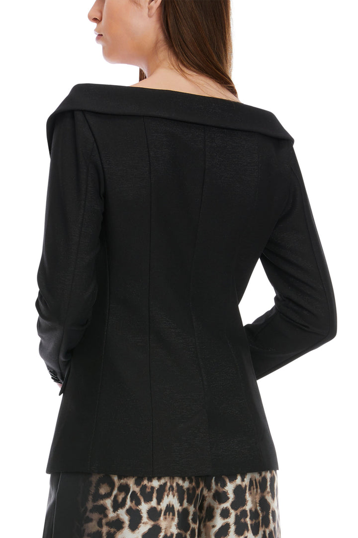 Marc Cain Glam Jacket Black On The Shoulder XG 34.13 W20 900 - Olivia Grace Fashion