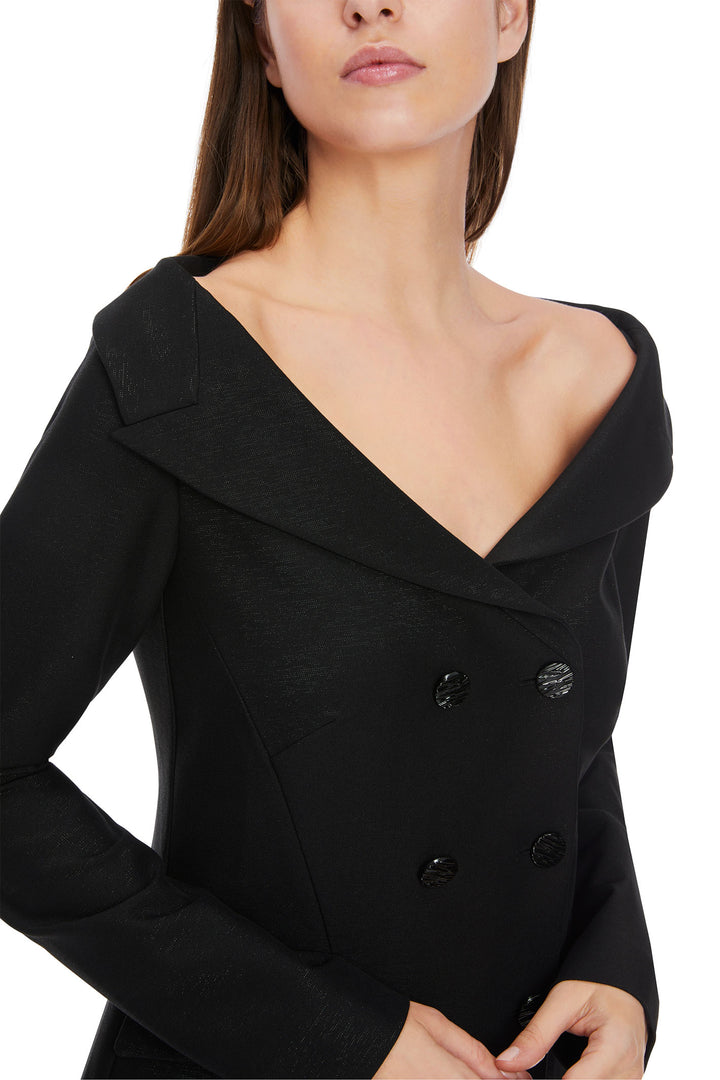 Marc Cain Glam Jacket Black On The Shoulder XG 34.13 W20 900 - Olivia Grace Fashion