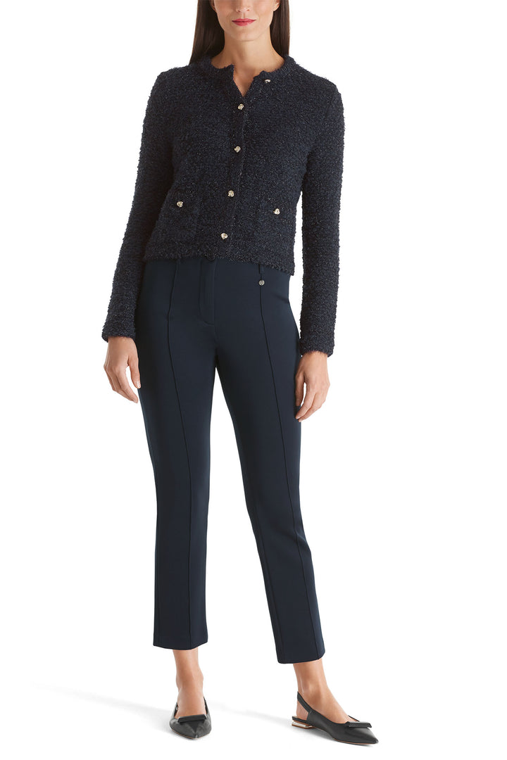 Marc Cain Pants Sydney Pencil Trousers Navy +P 81.11 J35 394