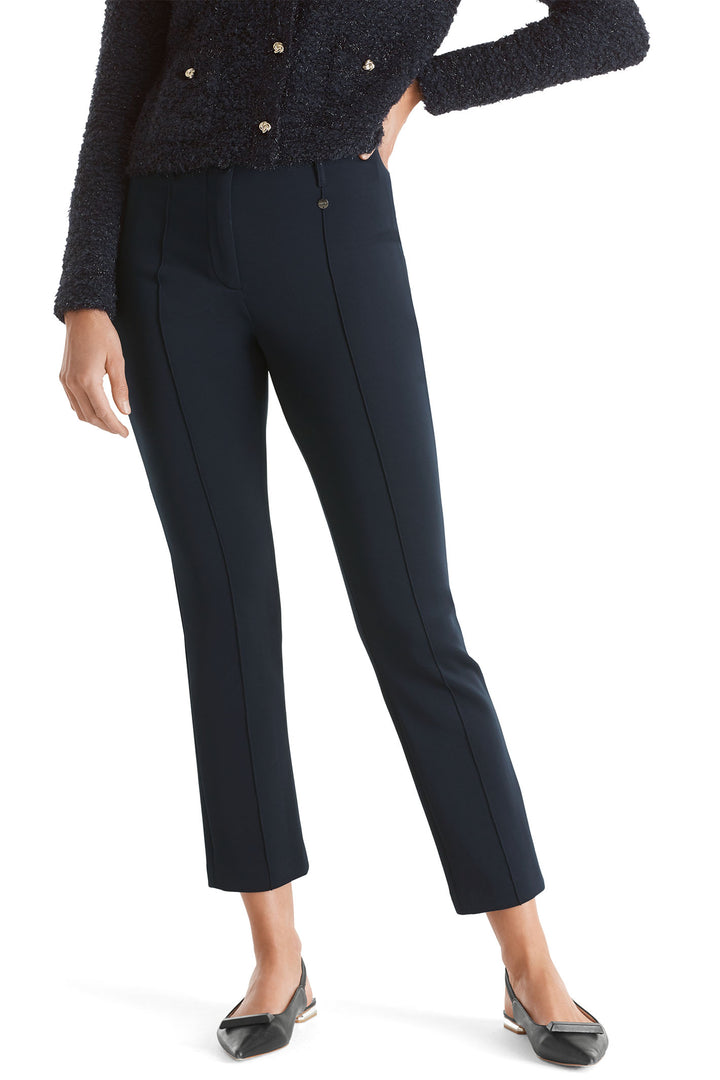 Marc Cain Pants Sydney Pencil Trousers Navy +P 81.11 J35 394