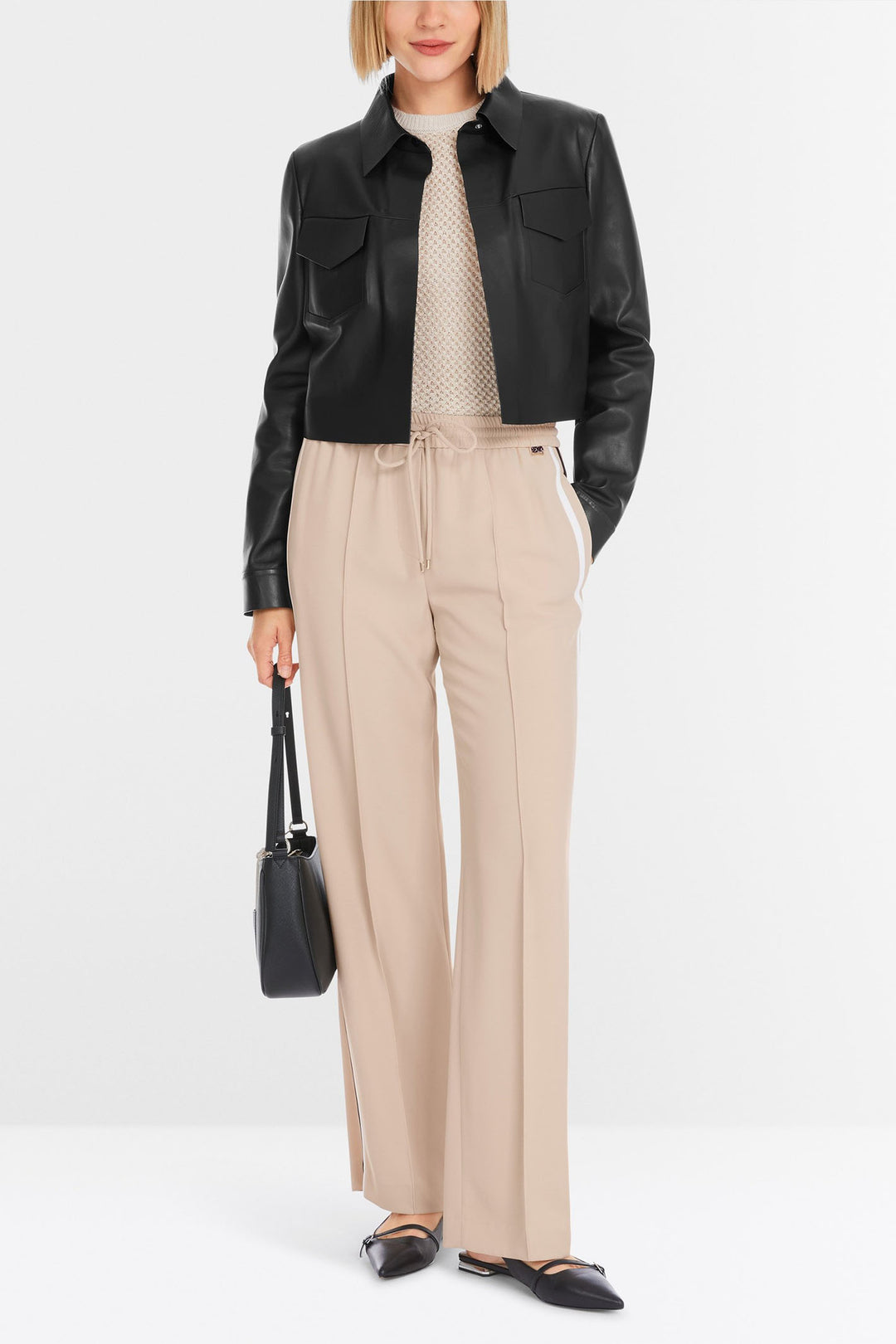 Marc Cain Pants Trousers Washington Light Stone YP 81.25 W65 610 - Olivia Grace Fashion