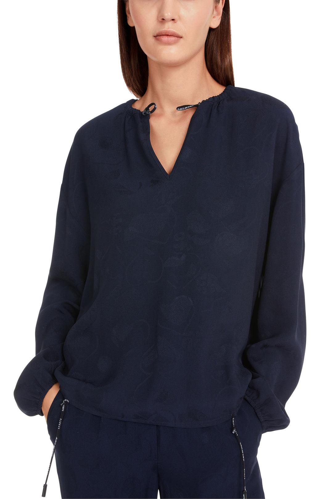 Marc Cain Sports Blouse Navy YS 51.01 W04 394 - Olivia Grace Fashion