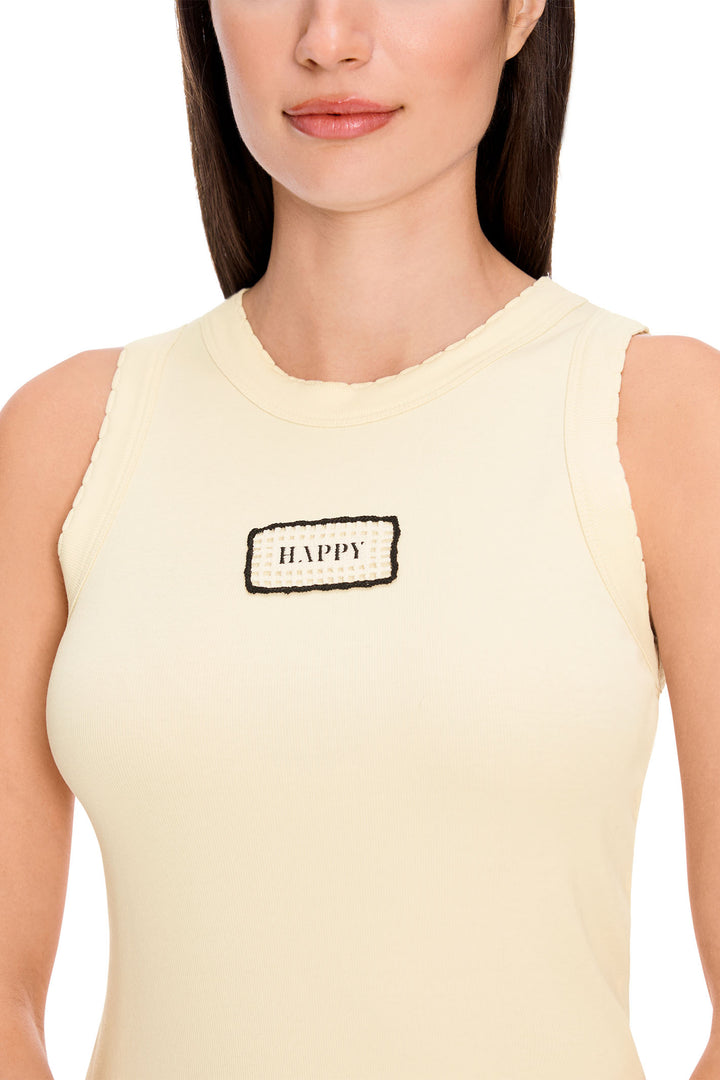 Marc Cain Sports Happy Jersey Vest Top Cream YS 61.15 J55 113 - Olivia Grace Fashion