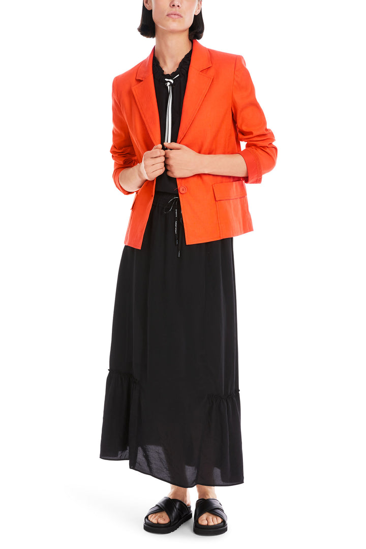 Marc Cain Sports Orange Two-Button Jacket YS 34.11 W03 483 - Olivia Grace Fashion