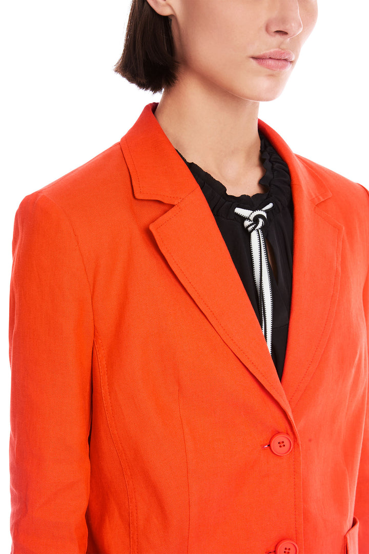 Marc Cain Sports Orange Two-Button Jacket YS 34.11 W03 483 - Olivia Grace Fashion