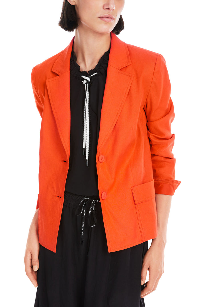 Marc Cain Sports Orange Two-Button Jacket YS 34.11 W03 483 - Olivia Grace Fashion