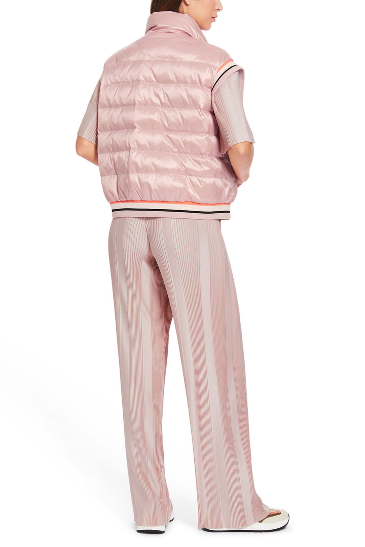 Marc Cain Sports Padded Gilet Rosewater Pink High Collar XS 37.01 W02 168 - Olivia Grace Fashion